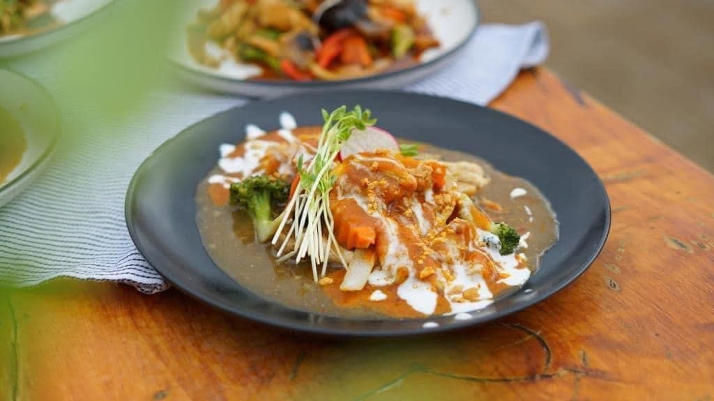 Authentic Thai food at Waipu Hotel — vibrant, aromatic dishes